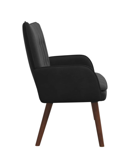Sofa a Due Posti Nero 115 x 61 x 87 cm Velluto