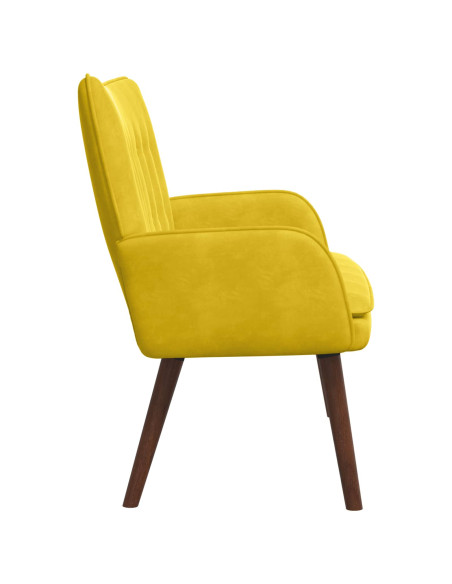 Sofa a Due Posti Giallo 115 x 61 x 87 cm Velluto