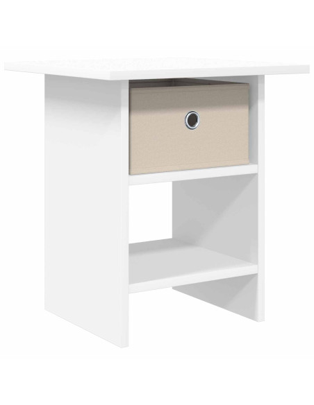 Comodino con cassetto Bianco 41 x 40 x 45 cm Legno multistrato