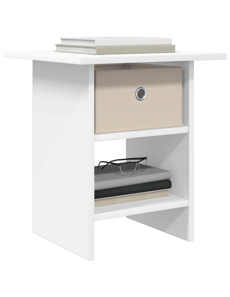 Comodino 2 pcs Bianco 41 x 40 x 45 cm Legno multistrato