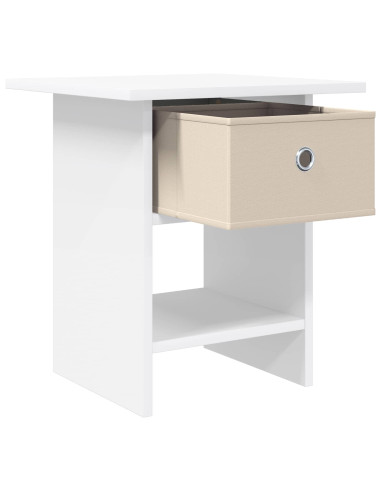 Comodino 2 pcs Bianco 41 x 40 x 45 cm Legno multistrato