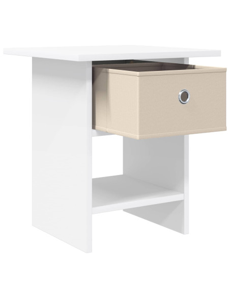 Comodino 2 pcs Bianco 41 x 40 x 45 cm Legno multistrato