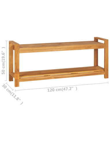 Panca 120 cm in Legno Massello di Teak