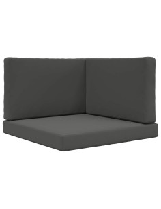 Cuscino per divano da esterno 3 pcs Antracite Poliestere 2
