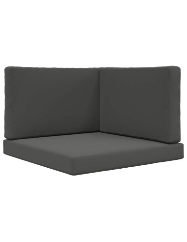 Cuscino per divano da esterno 3 pcs Antracite Poliestere