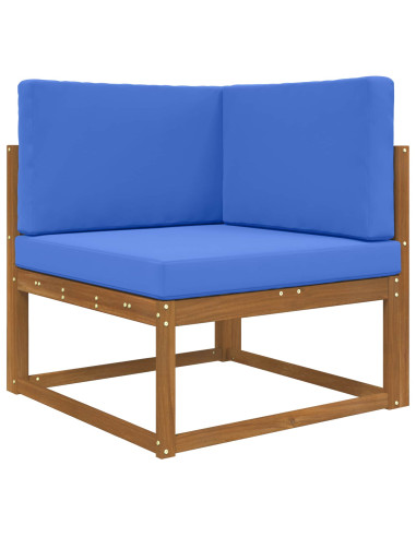 Cuscino per divano da esterno 3 pcs Blu Reale Poliestere