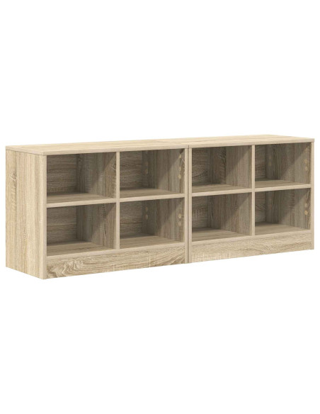 Armadietto per letto 2 pcs Rovere Sonoma 66 x 33 x 48 cm
