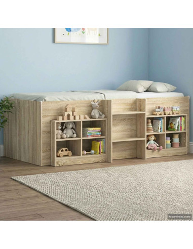 Armadietto per letto 2 pcs Rovere Sonoma 66 x 33 x 48 cm