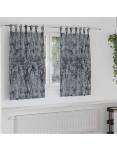 Tende in Velluto 2 pcs Grigio Argento 140 x 140 cm Velluto