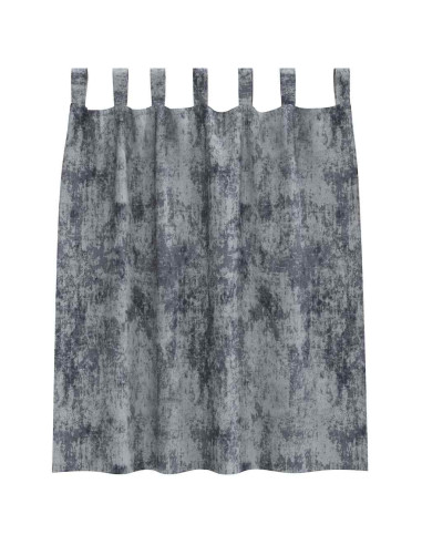 Tende in Velluto 2 pcs Grigio Argento 140 x 140 cm Velluto