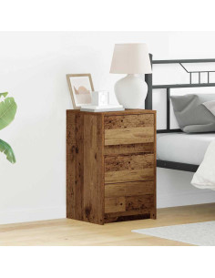 Armadio da Notte con cassetto Legno vecchio 38 x 34 x 61 cm