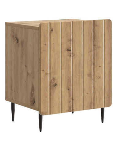 Armadio da Notte 2 pcs Rovere Artigianale 43 x 34,5 x 52 cm