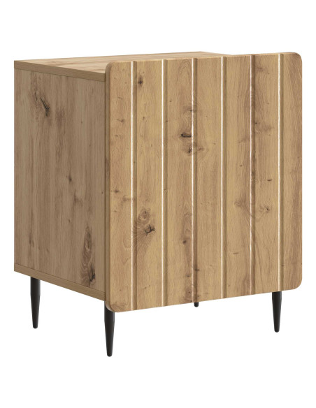 Armadio da Notte 2 pcs Rovere Artigianale 43 x 34,5 x 52 cm