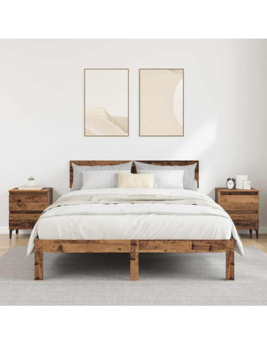 Armadio da Notte 2 pcs Legno vecchio 40 x 35 x 50 cm
