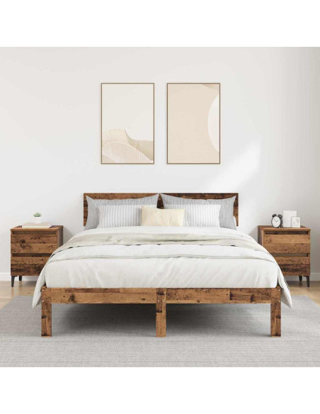 Armadio da Notte 2 pcs Legno vecchio 40 x 35 x 50 cm