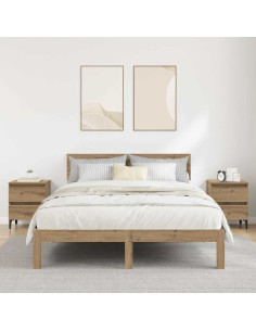 Armadio da Notte 2 pcs rovere artigianale 40 x 35 x 50 cm
