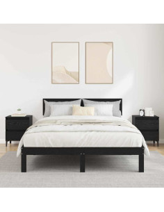 Armadio da Notte 2 pcs Rovere nero 40 x 35 x 50 cm