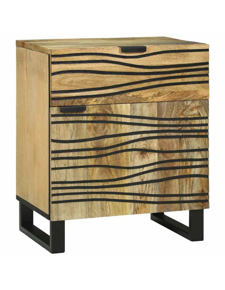 Armadio da Notte con cassetto Marrone 50 x 33 x 60 cm