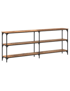 Tavolo consolle Legno vecchio 200 x 29 x 75 cm 2