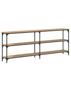 Tavolo consolle rovere artigianale 200 x 29 x 75 cm 2
