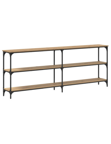Tavolo consolle rovere artigianale 200 x 29 x 75 cm