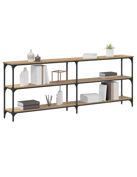 Tavolo consolle rovere artigianale 200 x 29 x 75 cm