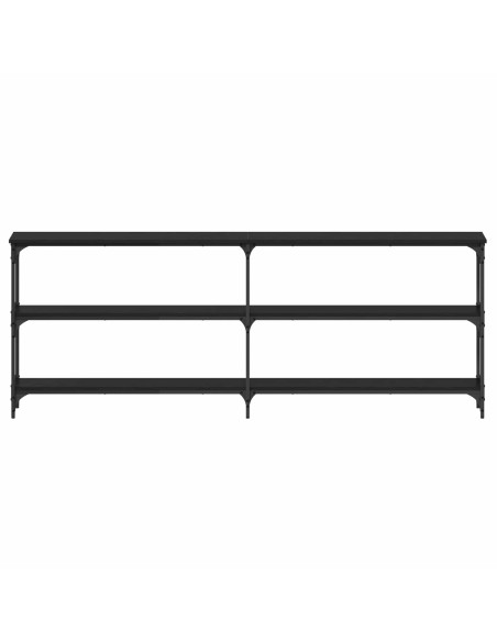 Tavolo consolle Rovere nero 200 x 29 x 75 cm