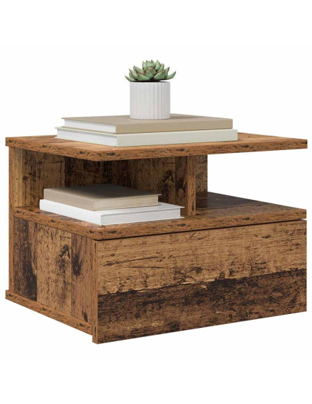 Comodino flottante 2 pcs Legno vecchio 40 x 31 x 28 cm