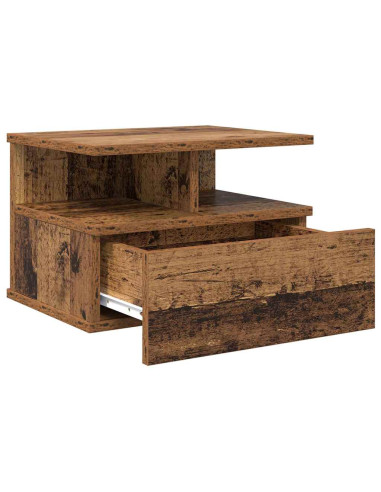 Comodino flottante 2 pcs Legno vecchio 40 x 31 x 28 cm