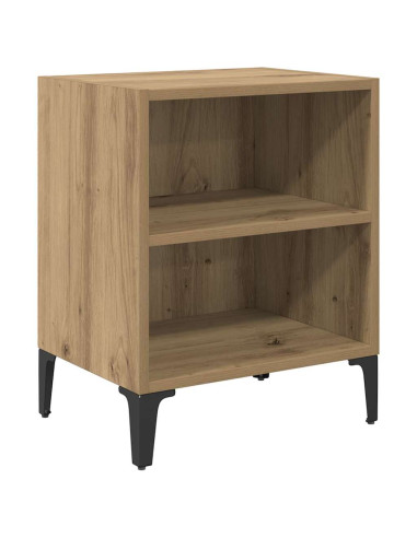 Armadio da Notte 2 pcs Rovere artigianale 40 x 30 x 50 cm
