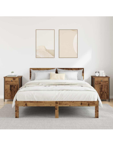 Armadio da Notte 2 pcs Legno vecchio 40 x 42 x 60 cm