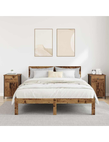 Armadio da Notte 2 pcs Legno vecchio 40 x 42 x 60 cm