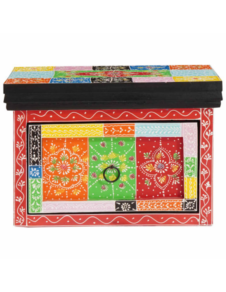Armadio da Notte con cassetto 2 pcs Multicolore 40 x 30 x 28 cm