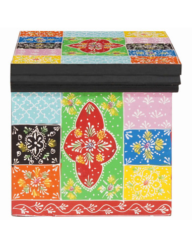 Armadio da Notte con cassetto 2 pcs Multicolore 40 x 30 x 28 cm