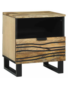 Armadio da Notte con cassetto 2 pcs Marrone 40 x 33 x 46 cm 2
