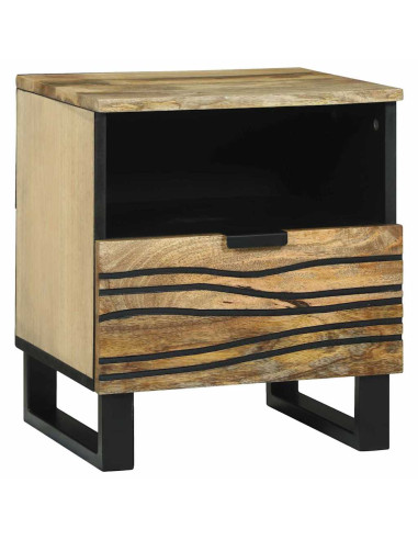 Armadio da Notte con cassetto 2 pcs Marrone 40 x 33 x 46 cm