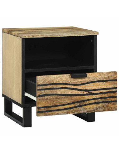 Armadio da Notte con cassetto 2 pcs Marrone 40 x 33 x 46 cm