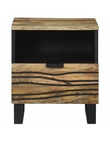 Armadio da Notte con cassetto 2 pcs Marrone 40 x 33 x 46 cm