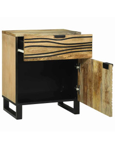 Armadio da Notte con cassetto Marrone 50 x 33 x 60 cm 2
