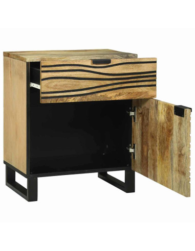 Armadio da Notte con cassetto Marrone 50 x 33 x 60 cm