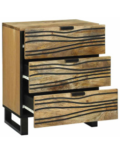 Armadio da Notte con cassetto Marrone 50 x 33 x 62 cm 2
