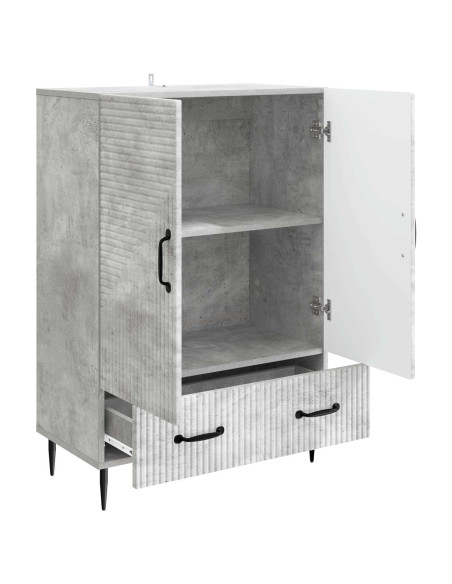 Credenza Grigio Cemento 66 x 34,5 x 95 cm Legno ingegnerizzato