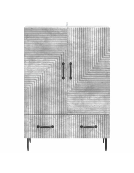 Credenza Grigio Cemento 66 x 34,5 x 95 cm Legno ingegnerizzato