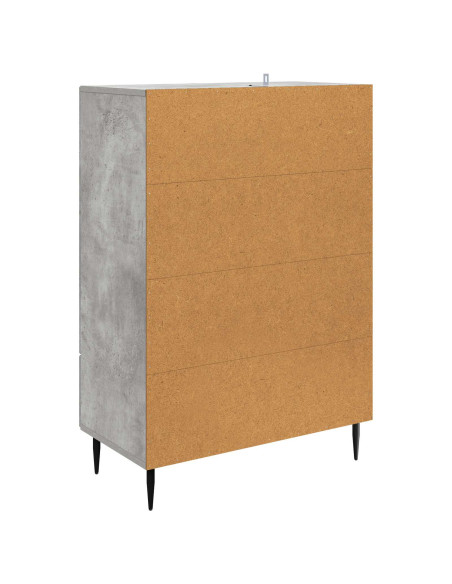 Credenza Grigio Cemento 66 x 34,5 x 95 cm Legno ingegnerizzato