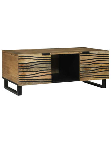 Tavolino da salotto Marrone e Nero 100 x 54 x 40 cm