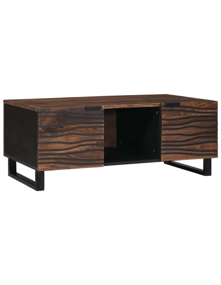 Tavolino da salotto Marrone e Nero 100 x 54 x 40 cm