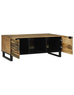 Tavolino da salotto Marrone e Nero 100 x 54 x 40 cm 2
