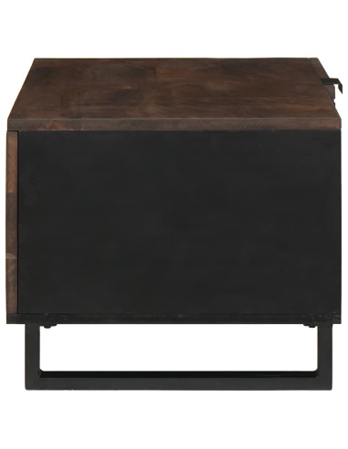 Tavolino da salotto Marrone e Nero 80 x 50 x 40 cm