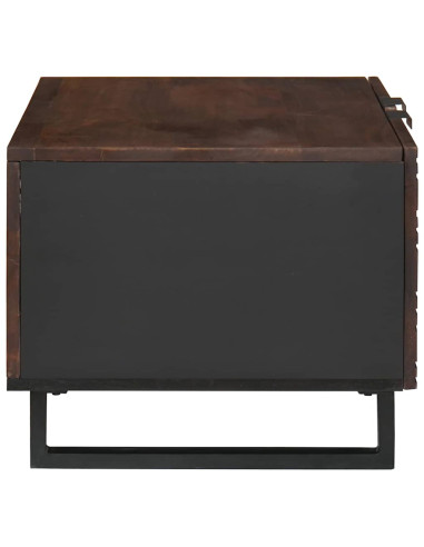 Tavolino da salotto Marrone e Nero 80 x 50 x 40 cm
