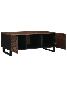 Tavolino da salotto Marrone e Nero 100 x 54 x 40 cm 2